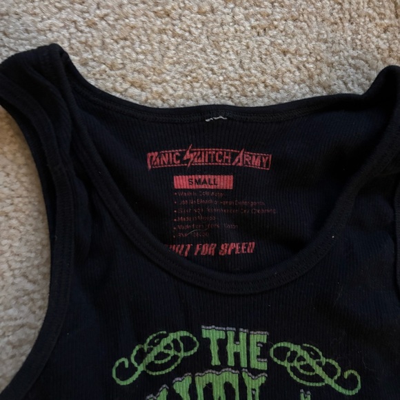 Panic Switch Army Women’s Rib Tank - Picture 2 of 2